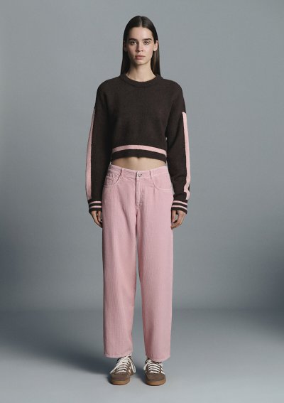 YUVARLAK YAKA KAZAK Seal Brown