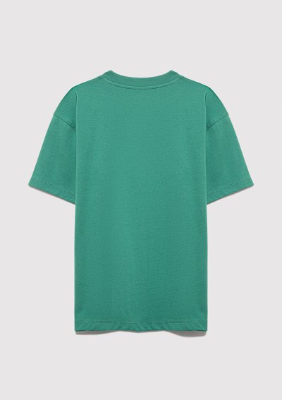 MAVİ BASKILI TİŞÖRT Köknar Yeşil