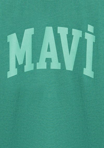 MAVİ BASKILI TİŞÖRT Köknar Yeşil