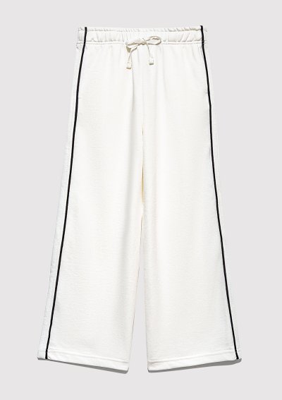 MAVİ LOGO GENİŞ PAÇA ÖRME PANTOLON Kırık