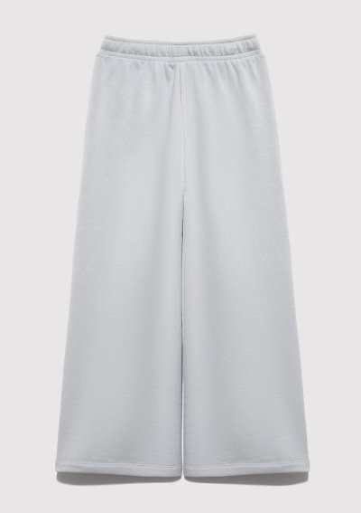 MAVİ LOGO BASKILI WIDE LEG ÖRME PANTOLON