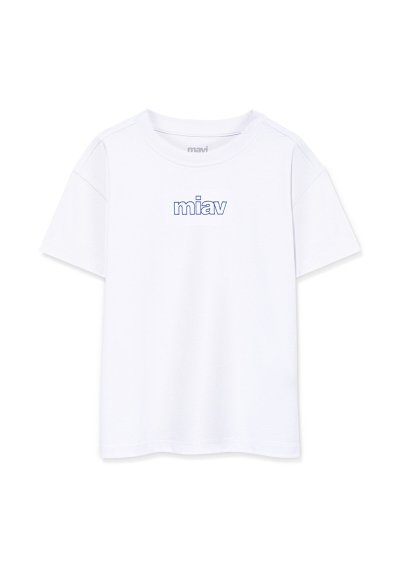 MIAV BASKILI TİŞÖRT Beyaz