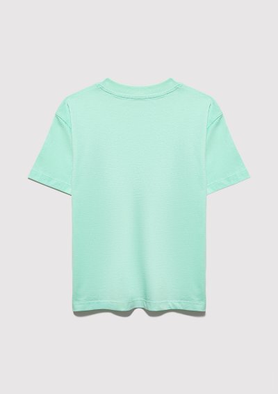 MAVİ JENERİK LOGO BASKILI TİŞÖRT Açık Tu